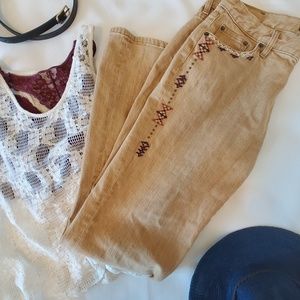 Ralph Lauren Bootcut Beaded Jeans (BOHO)